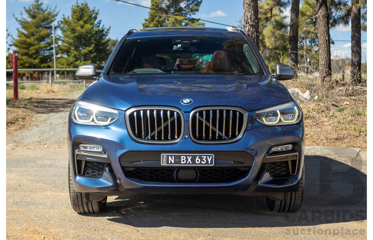 06/2018 BMW X3 M40i (AWD) MY18 G01 4d Wagon Phytonic Blue Metallic Turbo 3.0L