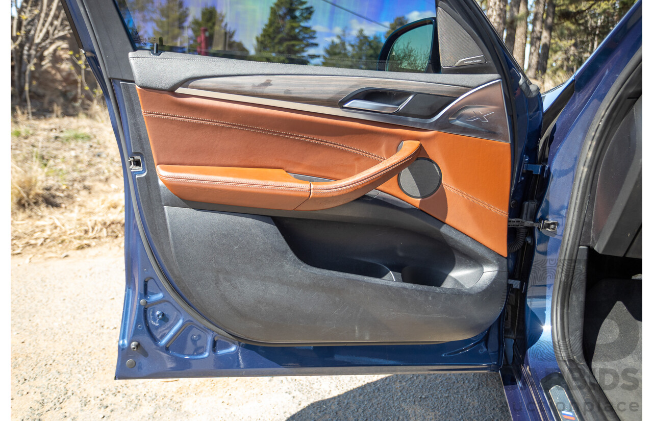 06/2018 BMW X3 M40i (AWD) MY18 G01 4d Wagon Phytonic Blue Metallic Turbo 3.0L