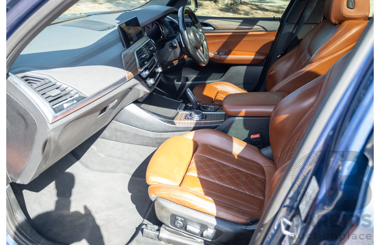 06/2018 BMW X3 M40i (AWD) MY18 G01 4d Wagon Phytonic Blue Metallic Turbo 3.0L