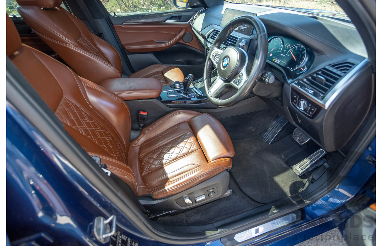 06/2018 BMW X3 M40i (AWD) MY18 G01 4d Wagon Phytonic Blue Metallic Turbo 3.0L