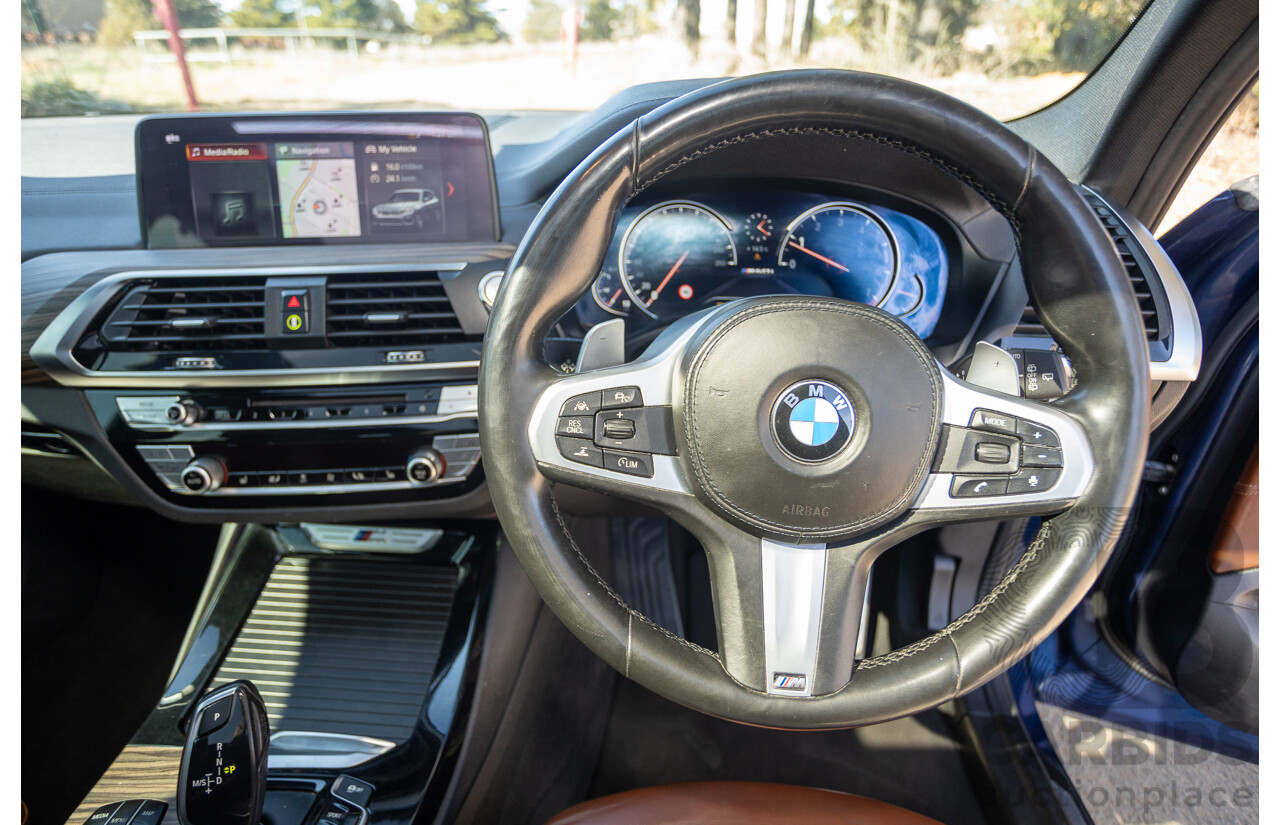 06/2018 BMW X3 M40i (AWD) MY18 G01 4d Wagon Phytonic Blue Metallic Turbo 3.0L