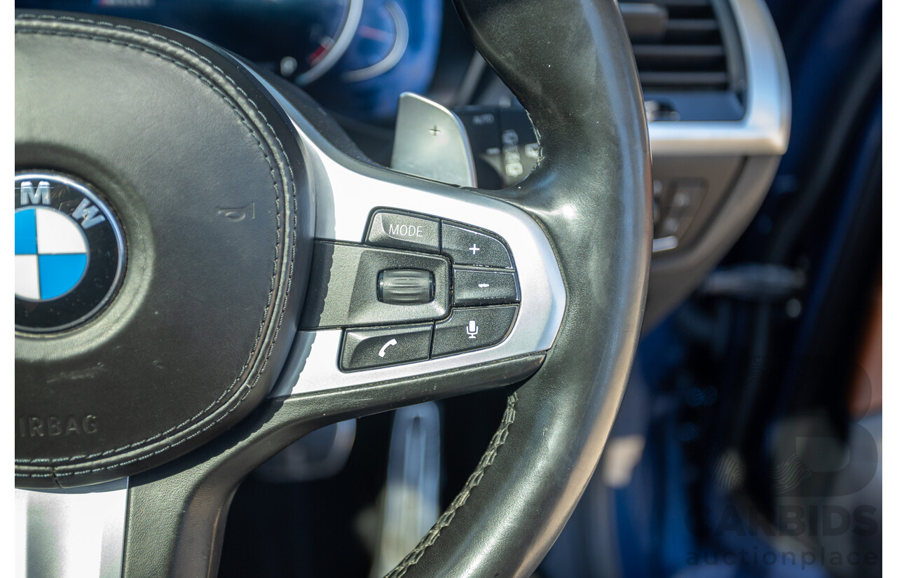 06/2018 BMW X3 M40i (AWD) MY18 G01 4d Wagon Phytonic Blue Metallic Turbo 3.0L