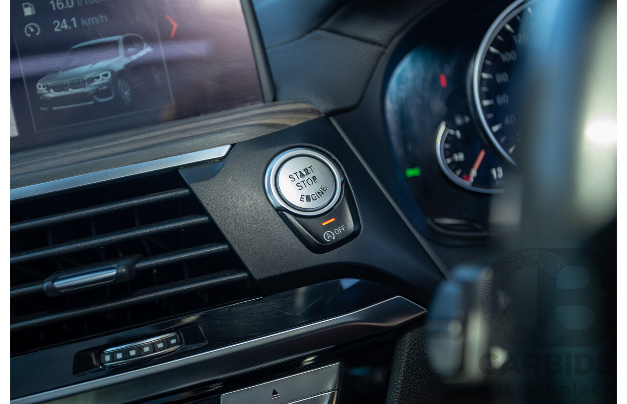 06/2018 BMW X3 M40i (AWD) MY18 G01 4d Wagon Phytonic Blue Metallic Turbo 3.0L