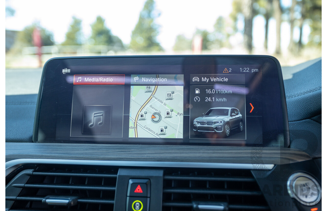 06/2018 BMW X3 M40i (AWD) MY18 G01 4d Wagon Phytonic Blue Metallic Turbo 3.0L