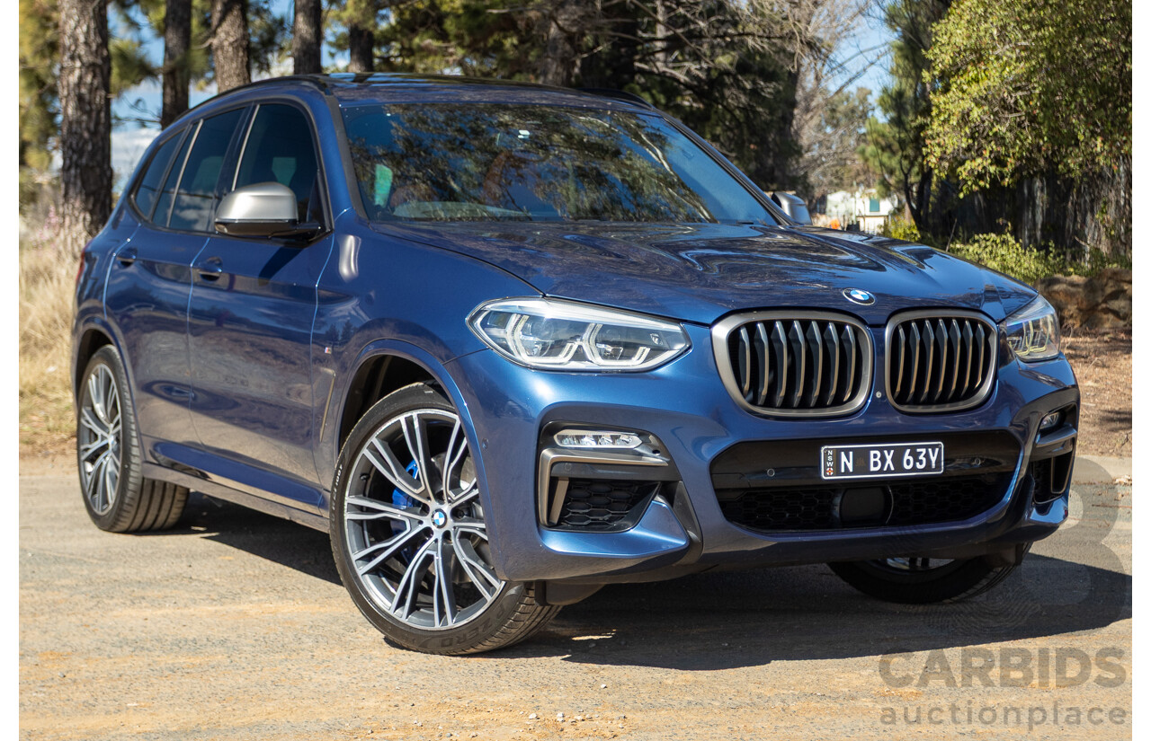06/2018 BMW X3 M40i (AWD) MY18 G01 4d Wagon Phytonic Blue Metallic Turbo 3.0L