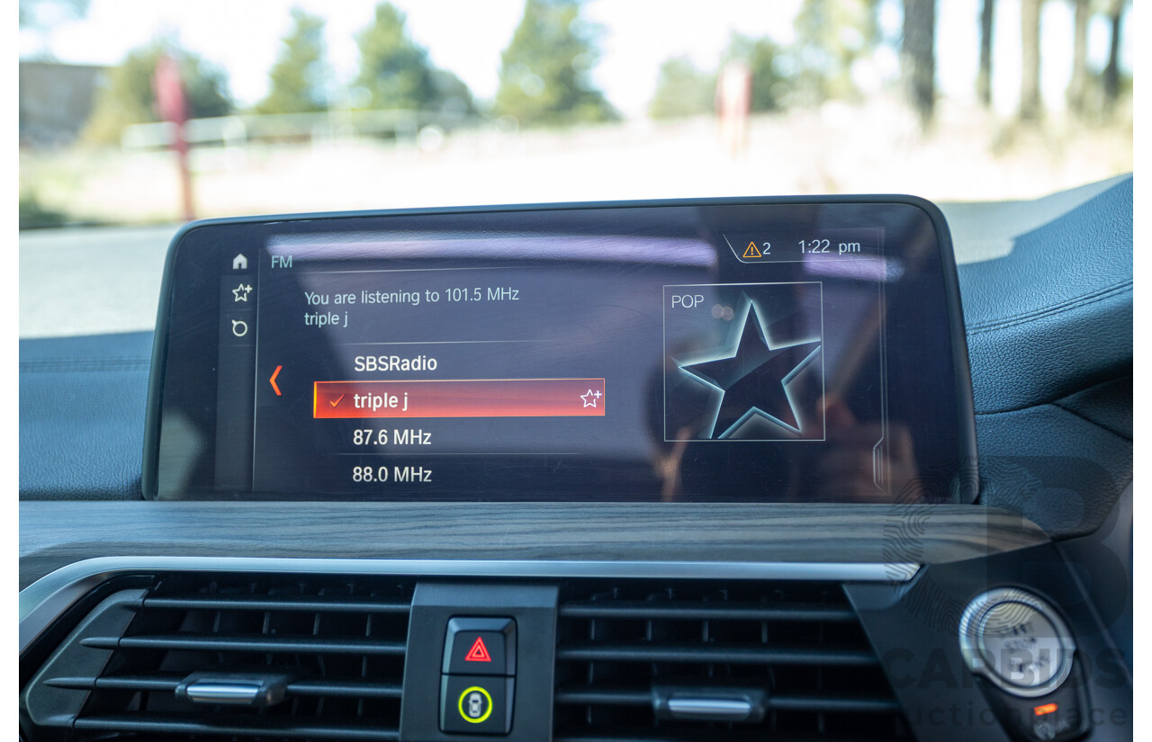 06/2018 BMW X3 M40i (AWD) MY18 G01 4d Wagon Phytonic Blue Metallic Turbo 3.0L