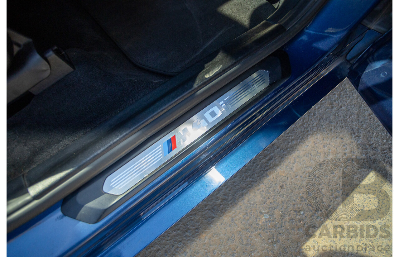 06/2018 BMW X3 M40i (AWD) MY18 G01 4d Wagon Phytonic Blue Metallic Turbo 3.0L