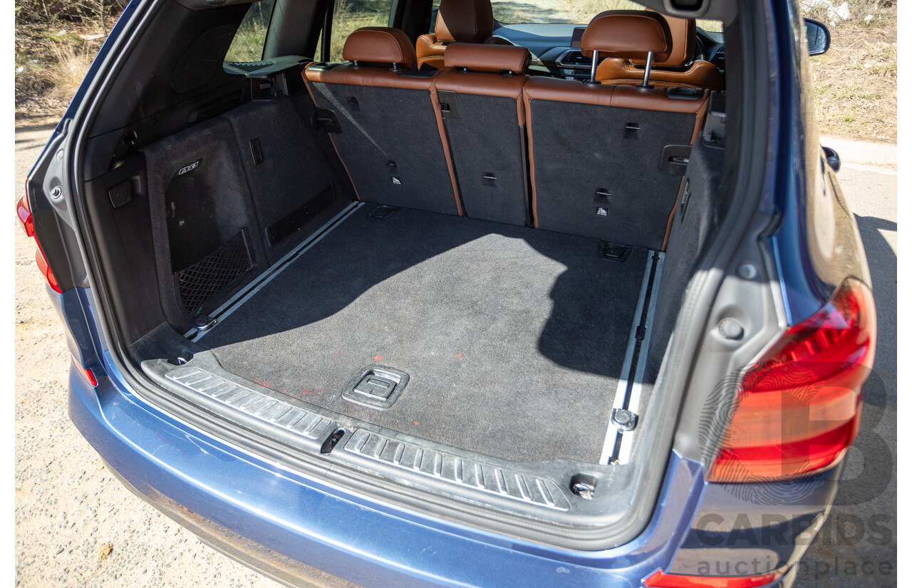 06/2018 BMW X3 M40i (AWD) MY18 G01 4d Wagon Phytonic Blue Metallic Turbo 3.0L