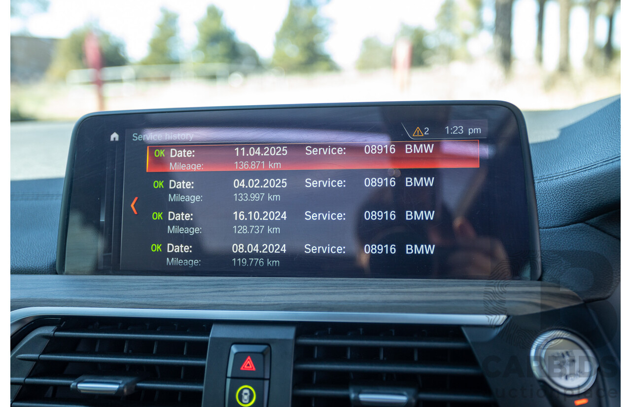 06/2018 BMW X3 M40i (AWD) MY18 G01 4d Wagon Phytonic Blue Metallic Turbo 3.0L