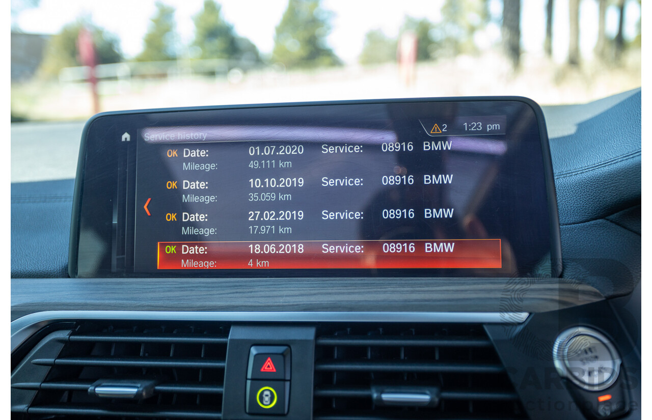 06/2018 BMW X3 M40i (AWD) MY18 G01 4d Wagon Phytonic Blue Metallic Turbo 3.0L