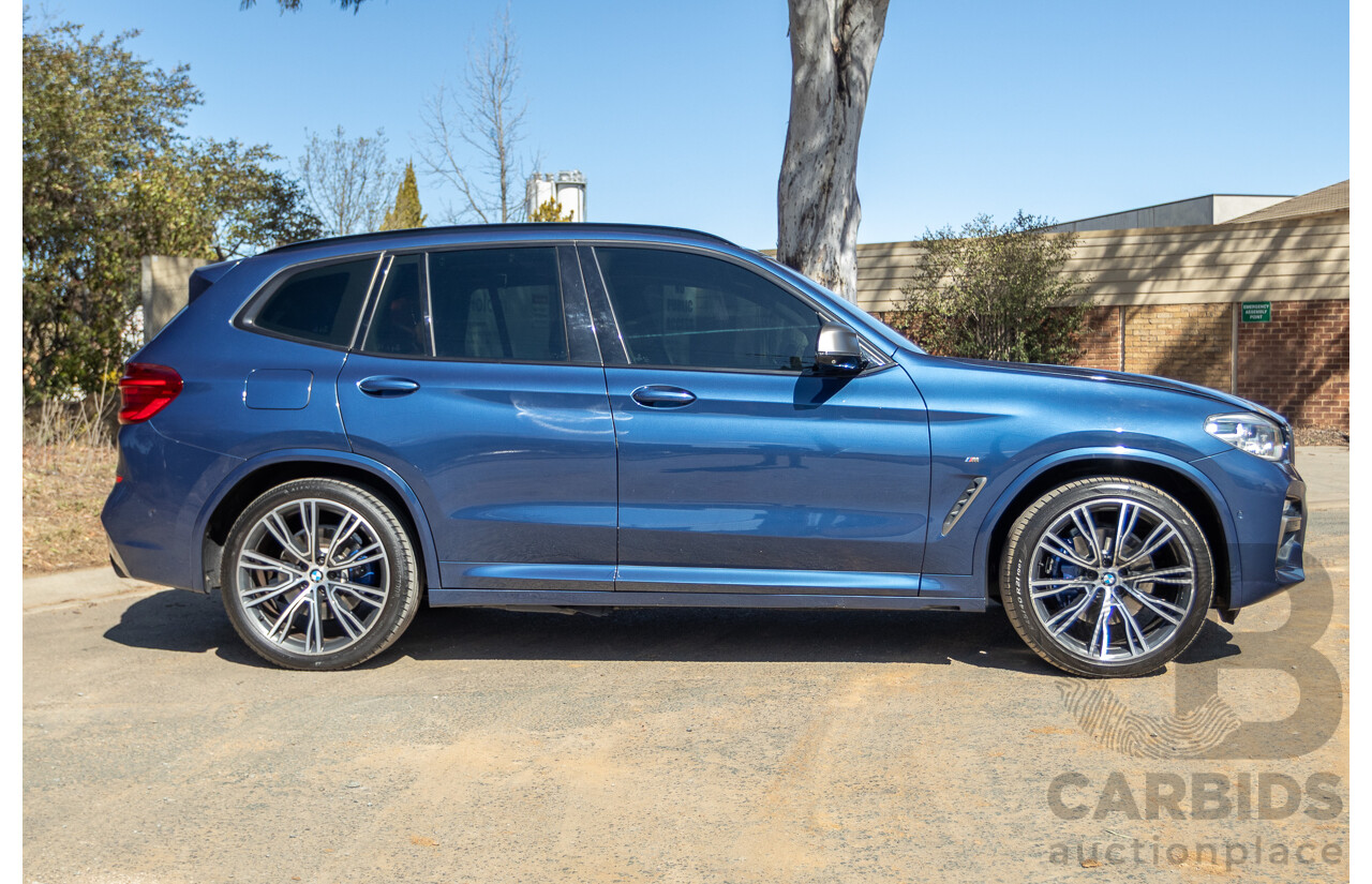 06/2018 BMW X3 M40i (AWD) MY18 G01 4d Wagon Phytonic Blue Metallic Turbo 3.0L