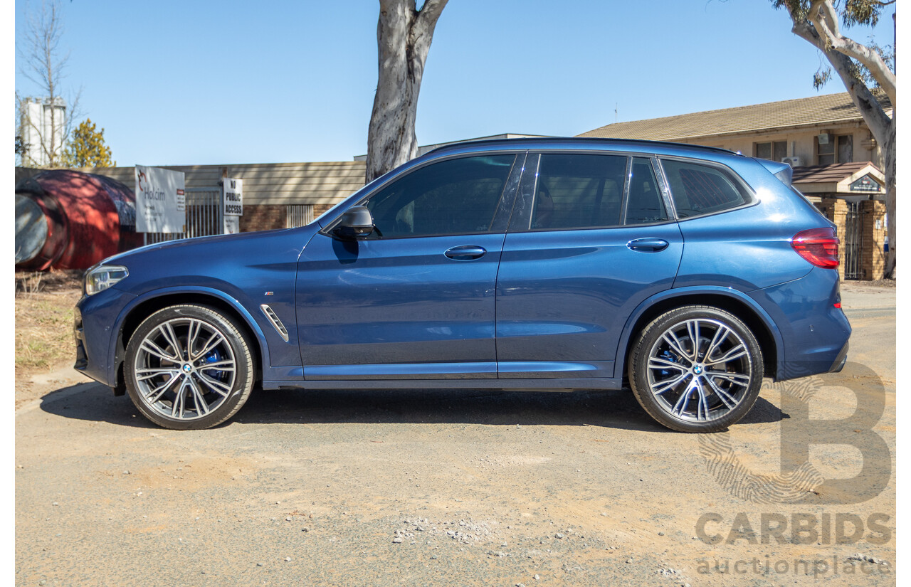 06/2018 BMW X3 M40i (AWD) MY18 G01 4d Wagon Phytonic Blue Metallic Turbo 3.0L