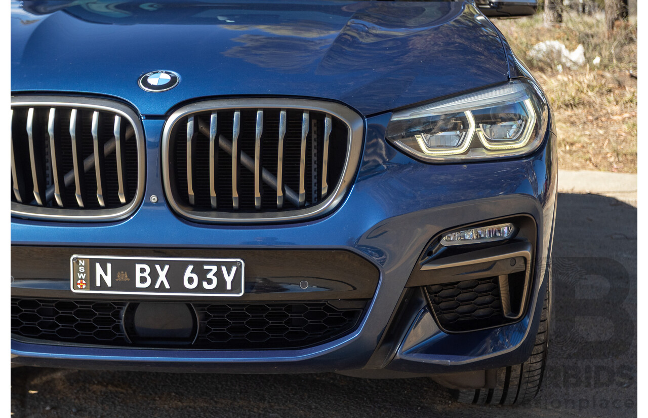 06/2018 BMW X3 M40i (AWD) MY18 G01 4d Wagon Phytonic Blue Metallic Turbo 3.0L