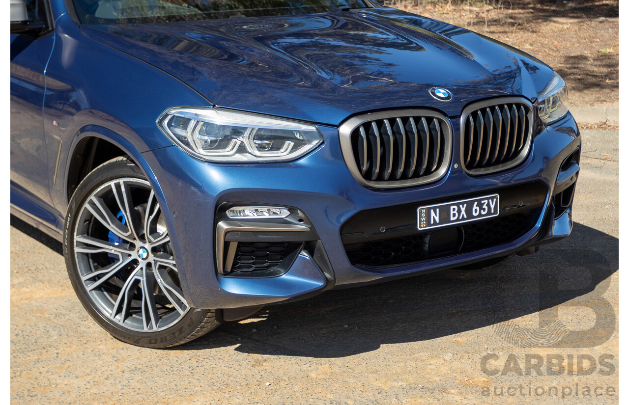06/2018 BMW X3 M40i (AWD) MY18 G01 4d Wagon Phytonic Blue Metallic Turbo 3.0L