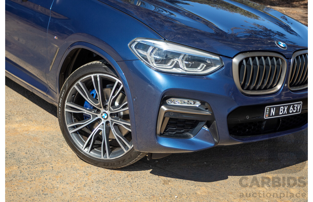 06/2018 BMW X3 M40i (AWD) MY18 G01 4d Wagon Phytonic Blue Metallic Turbo 3.0L