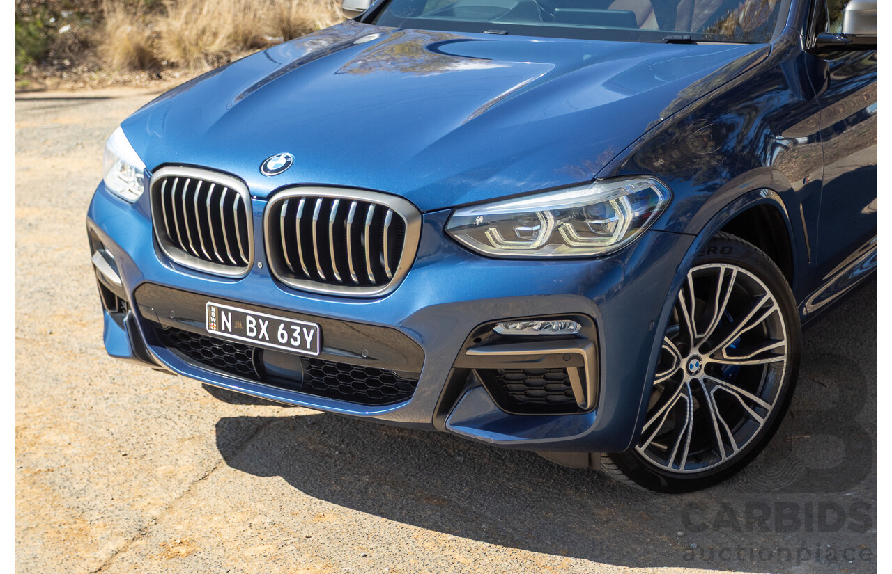 06/2018 BMW X3 M40i (AWD) MY18 G01 4d Wagon Phytonic Blue Metallic Turbo 3.0L