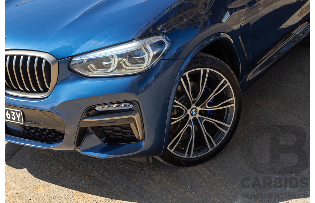 06/2018 BMW X3 M40i (AWD) MY18 G01 4d Wagon Phytonic Blue Metallic Turbo 3.0L