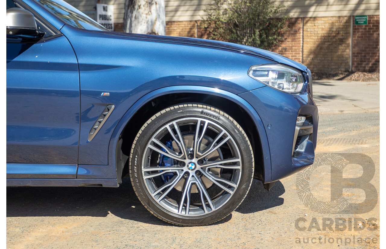 06/2018 BMW X3 M40i (AWD) MY18 G01 4d Wagon Phytonic Blue Metallic Turbo 3.0L