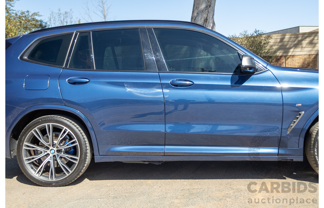 06/2018 BMW X3 M40i (AWD) MY18 G01 4d Wagon Phytonic Blue Metallic Turbo 3.0L