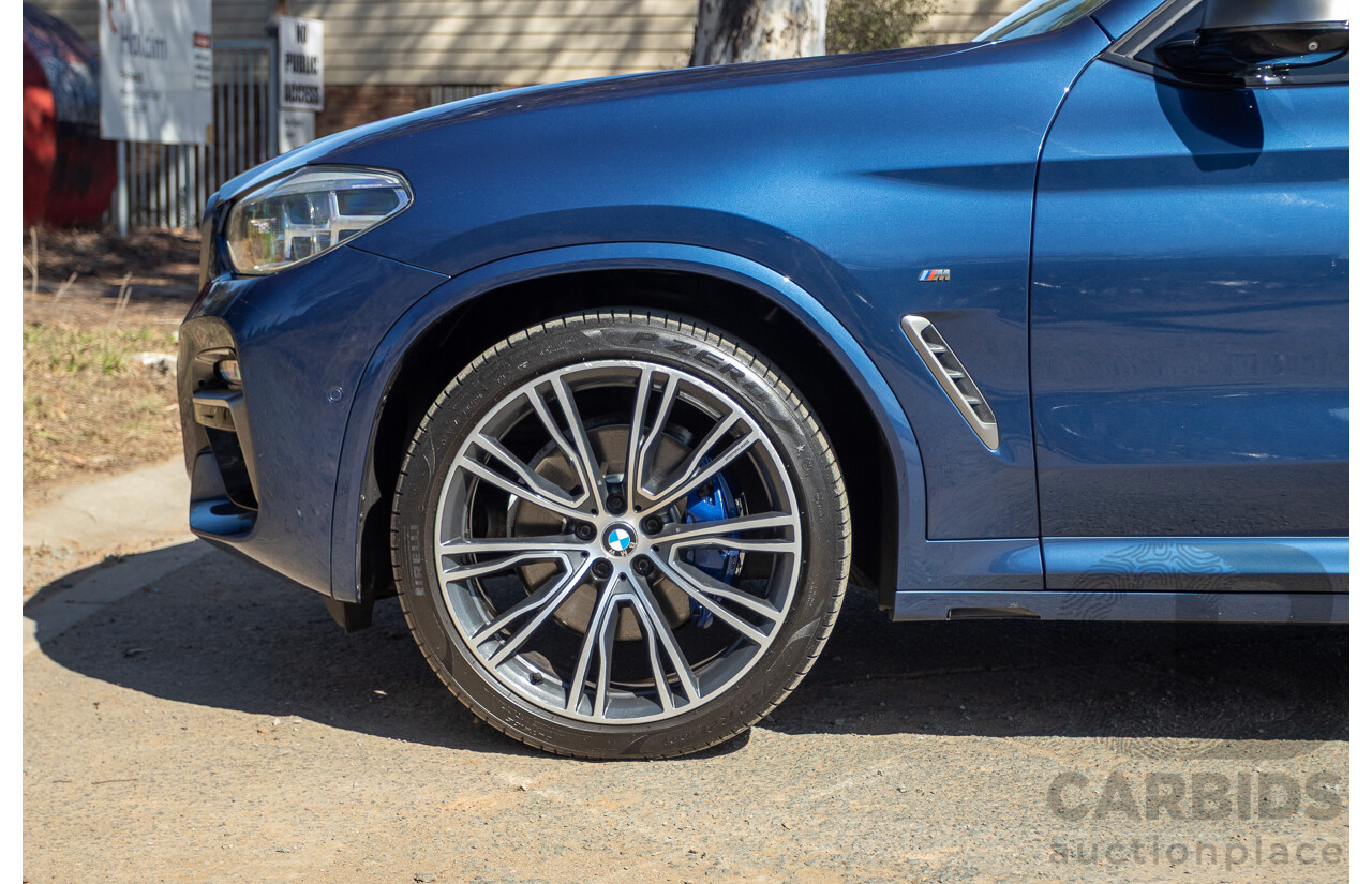 06/2018 BMW X3 M40i (AWD) MY18 G01 4d Wagon Phytonic Blue Metallic Turbo 3.0L