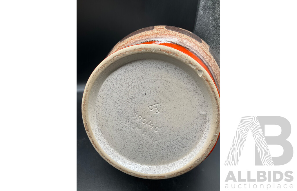 West Germany Jug (390/40), English Chamber Pot, Assorted Crystal Vases, Large Framed Printed Picture and More - Lot of 8