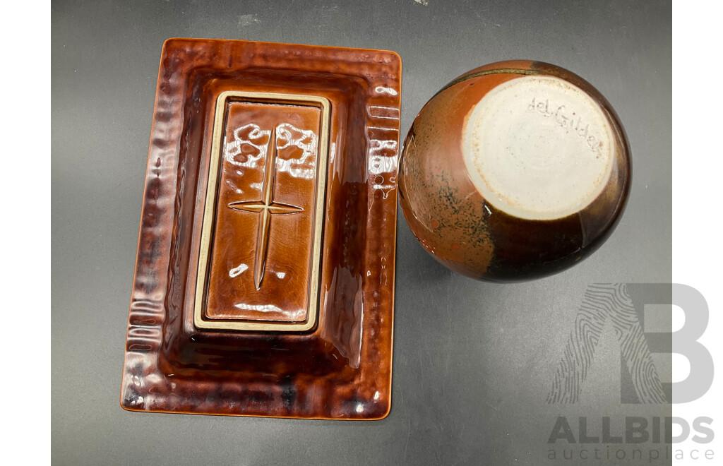 West Germany Jug (390/40), English Chamber Pot, Assorted Crystal Vases, Large Framed Printed Picture and More - Lot of 8