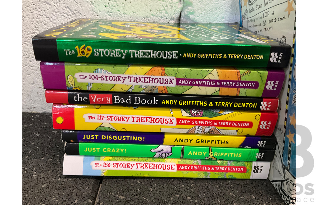 Huge Collection of Kids Books, Including Diary of a Wimpy Kid, David Walliams, Anh Do, the Storey Treehouse, Real Pigeons and More