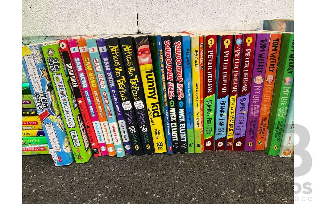 Huge Collection of Kids Books, Including Diary of a Wimpy Kid, David Walliams, Anh Do, the Storey Treehouse, Real Pigeons and More