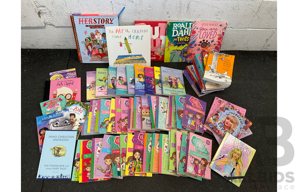 Huge Collection of Kids Books, Including the Book of Taylor Swift, ELLA Diaries, the Baby Sitters Club and More