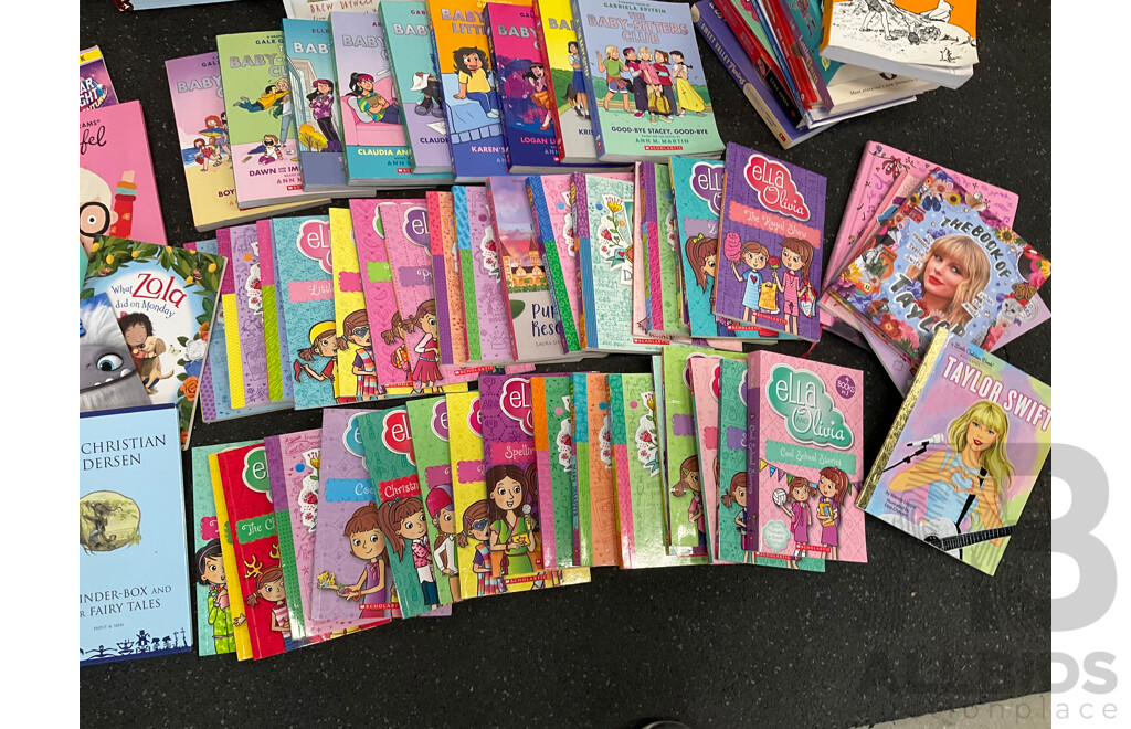 Huge Collection of Kids Books, Including the Book of Taylor Swift, ELLA Diaries, the Baby Sitters Club and More