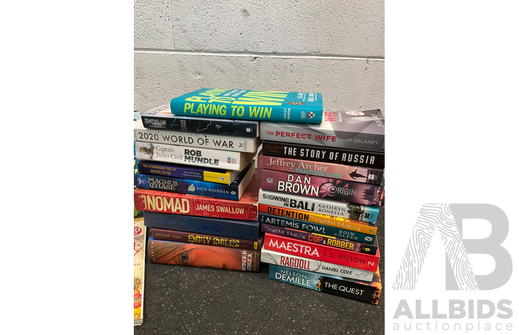 Huge Collection of Kids and Adults Books, Including Harry Potter, Pokemon Handbook, Assorted Encyclopedies and More