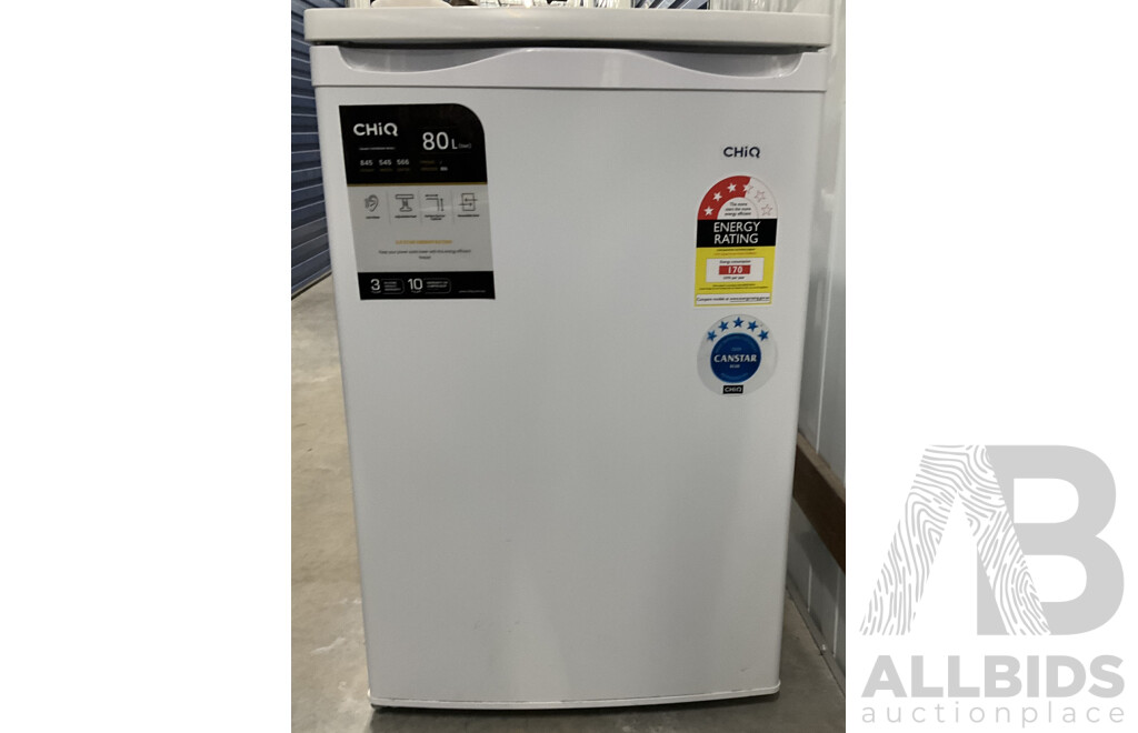 CHIQ 80L Single Door Upright Freezer (CSF080DW)