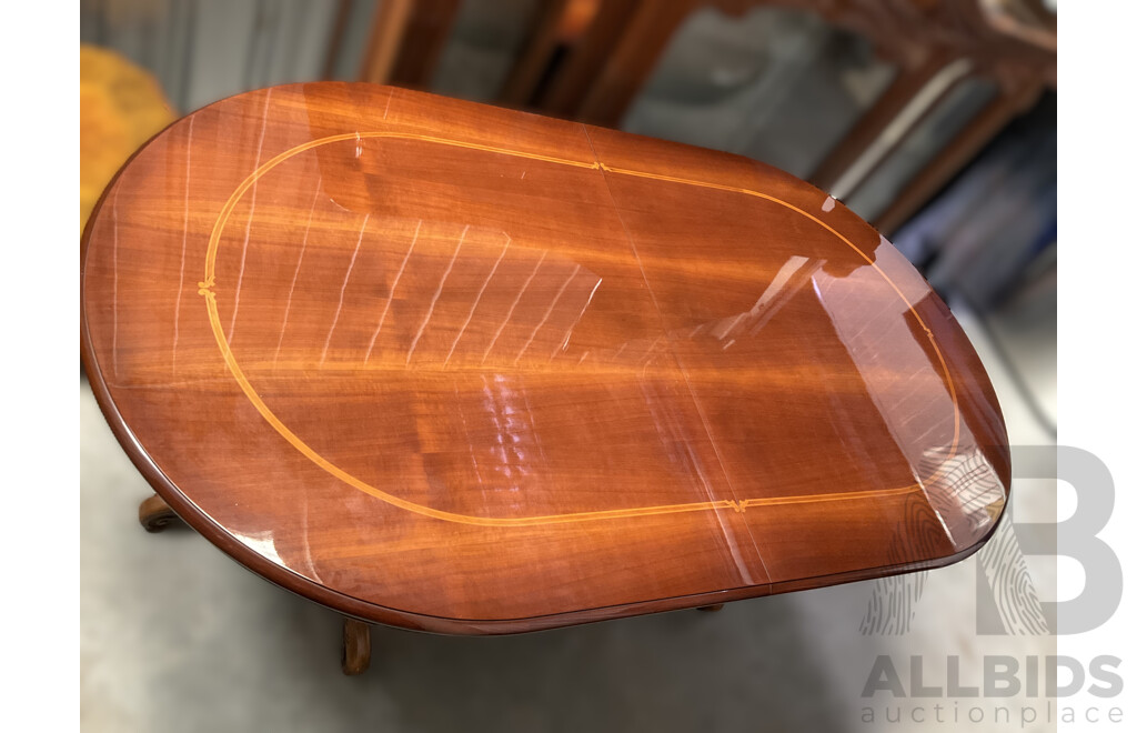 Extendable Dining Table Set with 8 Chairs