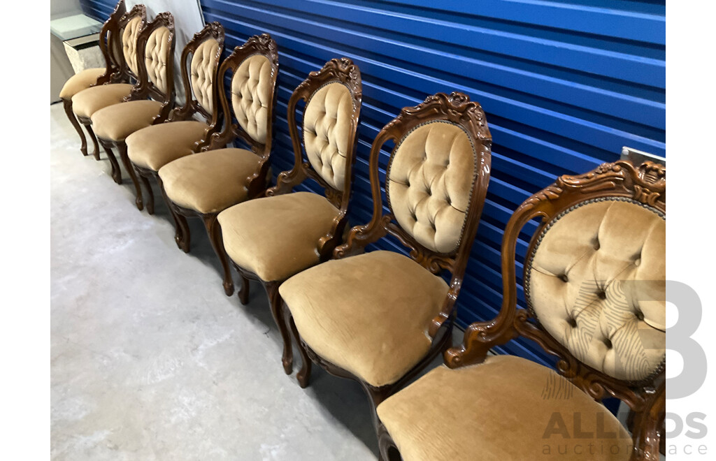 Extendable Dining Table Set with 8 Chairs