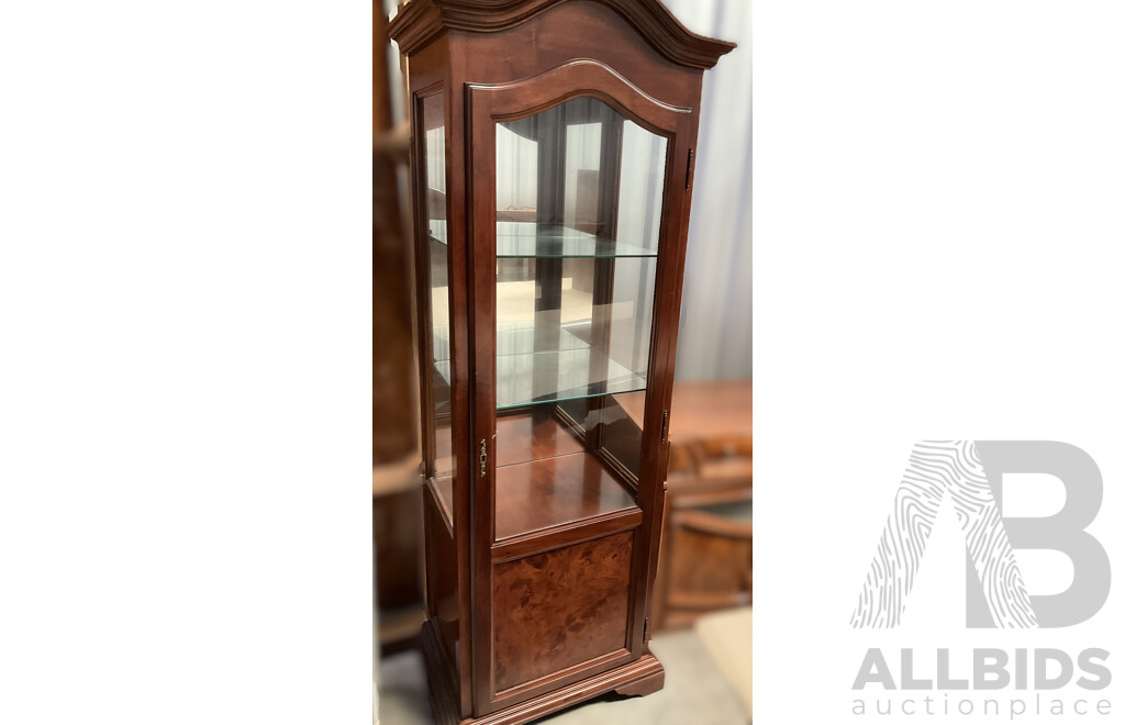 Solid Wood Display Glass Cabinet