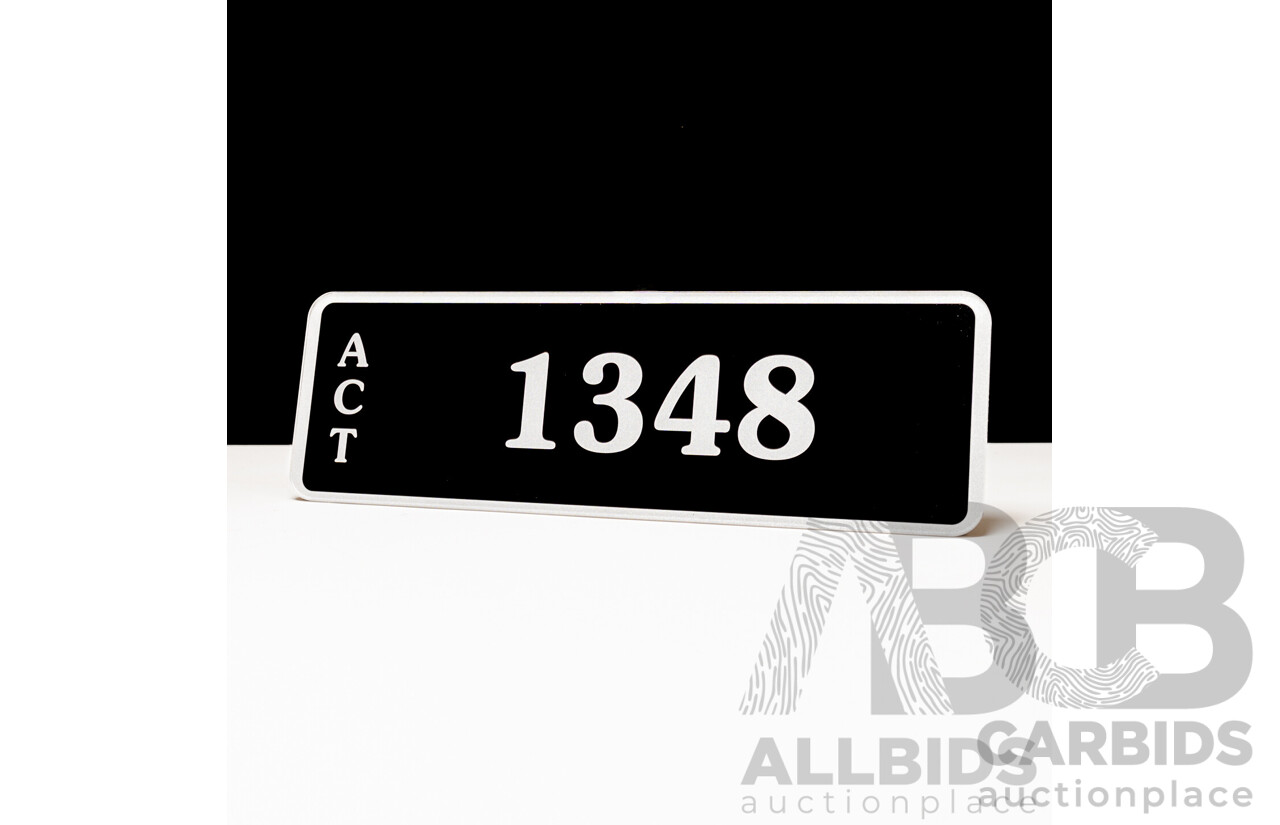 ACT 4-Digit Number Plate - 1348