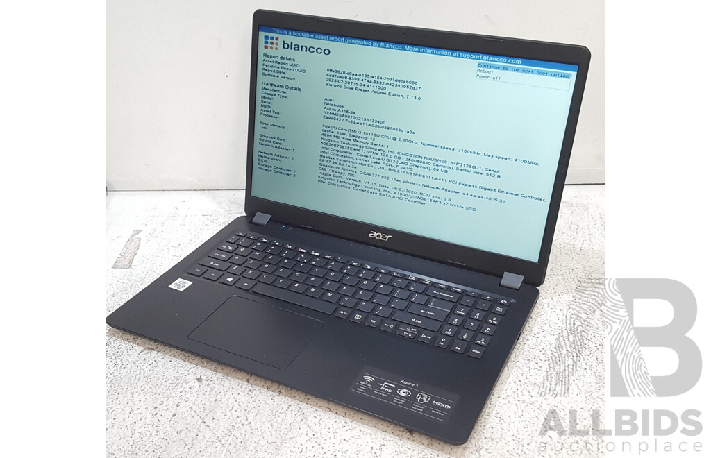 Acer (N19C1) Aspire 3 10th Gen Intel Core i3 (10110U) 2.10GHz-4.10GHz 2-Core CPU 15.6-Inch Laptop