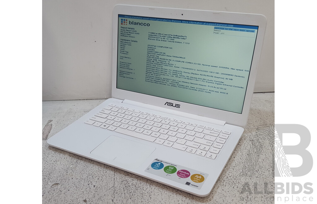 ASUS (F402B) AMD A9 (9400) Radeon R5, 5 Compute Cores 2C+3G 2.40GHz CPU 14-Inch Laptop