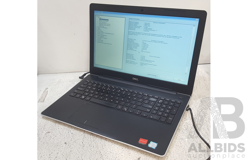 Dell Inspiron 3583 Intel Core i7 (8565U) 1.80GHz-4.60GHz 4-Core CPU 15.6-Inch FHD Laptop