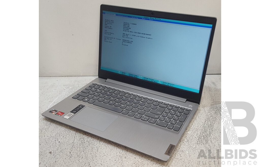 Lenovo ideaPad 3 (15ADA05) AMD Ryzen 3 (3250U) 2.60GHz-3.50GHz 2-Core CPU 15.6-Inch FHD Laptop