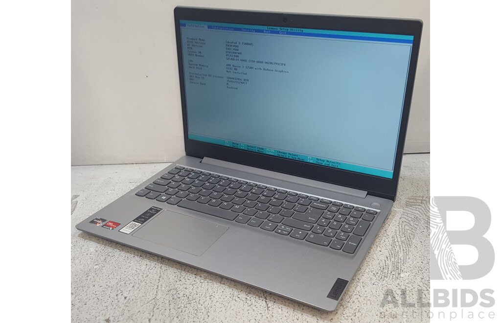 Lenovo ideaPad 3 (15ADA05) AMD Ryzen 3 (3250U) 2.60GHz-3.50GHz 2-Core CPU 15.6-Inch FHD Laptop