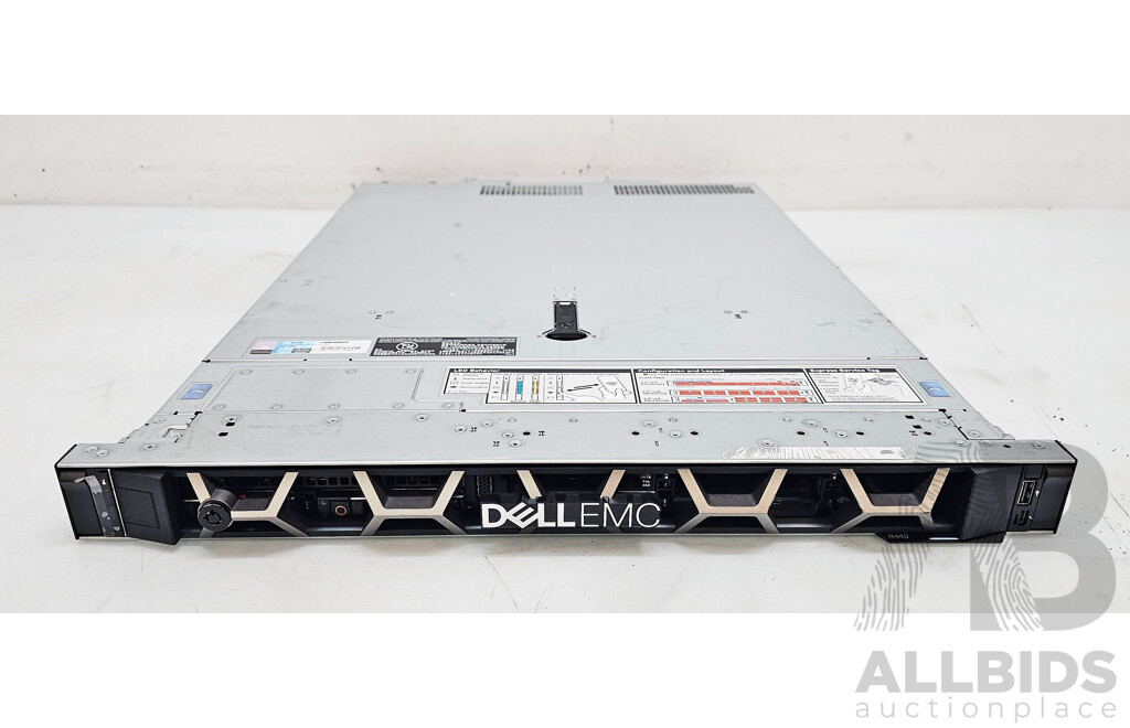 Dell EMC PowerEdge R440 Intel Xeon SILVER (4208) 2.10GHz-3.20GHz 8-Core CPU 1RU Server W/ 96GB DDR4