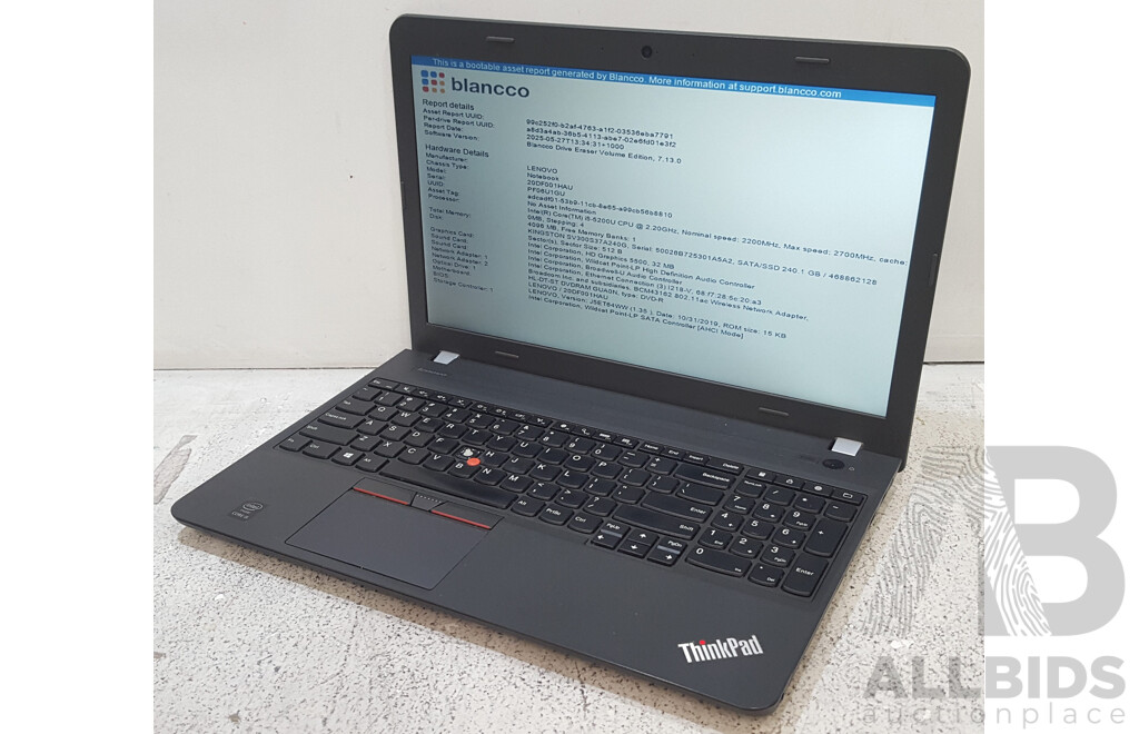 Lenovo (20DF001HAU) ThinkPad E550 Intel Core i5 (5200U) 2.20GHz-2.70GHz 2-Core CPU 15.6-Inch Laptop