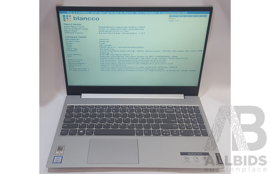 Lenovo ideaPad S340-15IWL Intel Core i5 (8265U) 1.60GHz-3.90GHz 4-Core CPU 15.6-Inch Laptop