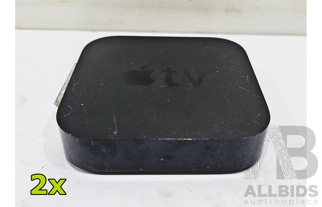 Apple TV (A1469) 3rd Generation HD Media Streamer - Lot of Two