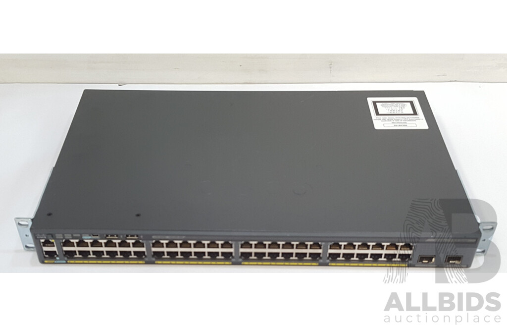 Cisco (WS-C2960X-48TD-L) Catalyst 2960-X Series 48-Port Gigabit Managed Switch