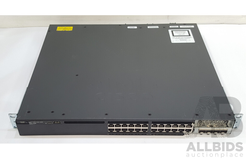 Cisco (WS-C3650-24TD-L) Catalyst 3650-24-2X10G 24-Port Gigabit Ethernet Switch
