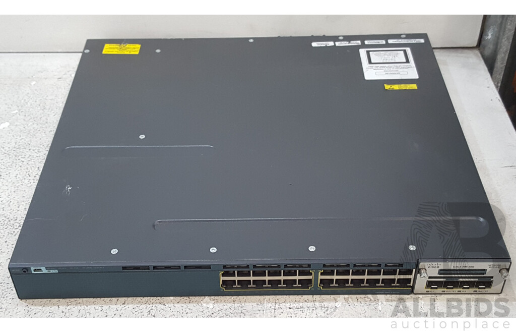 Cisco (WS-C3560X-24T-E) Catalyst 3560-X Series 24-Port Gigabit Ethernet Switch