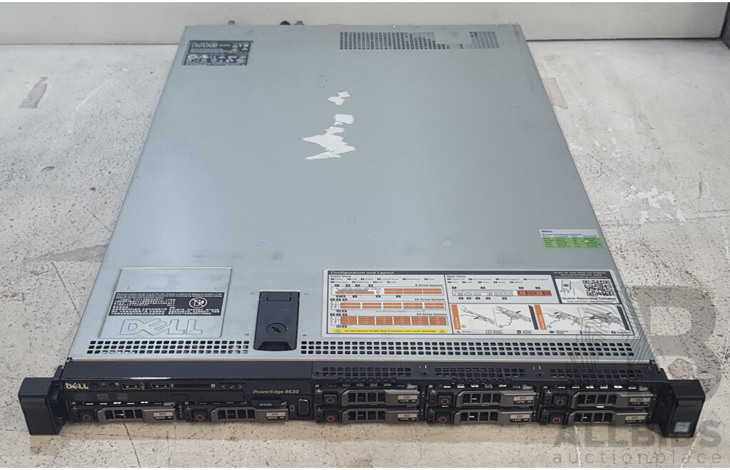 Dell PowerEdge R630 Dual Intel Xeon (E5-2620 v4) 2.10GHz-3.00GHz 8-Core CPU 1RU Server w/ 256GB DDR4