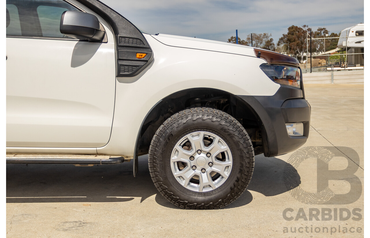 01/2016 Ford Ranger XLS 3.2 (4x4) PX MKII Dual Cab Utility White Turbo Diesel 3.2L